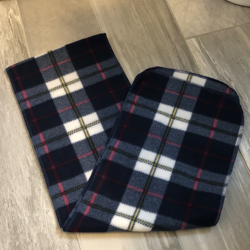 Plaid Fleece Scarf Men’s